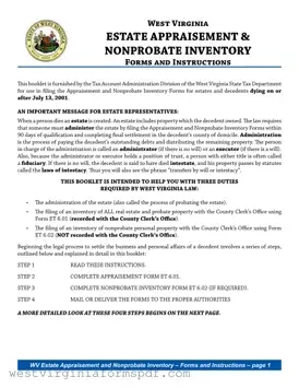 Blank West Virginia Estate PDF Template