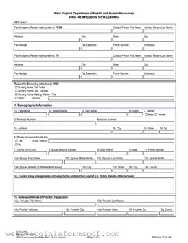 Blank Wv Pas PDF Template