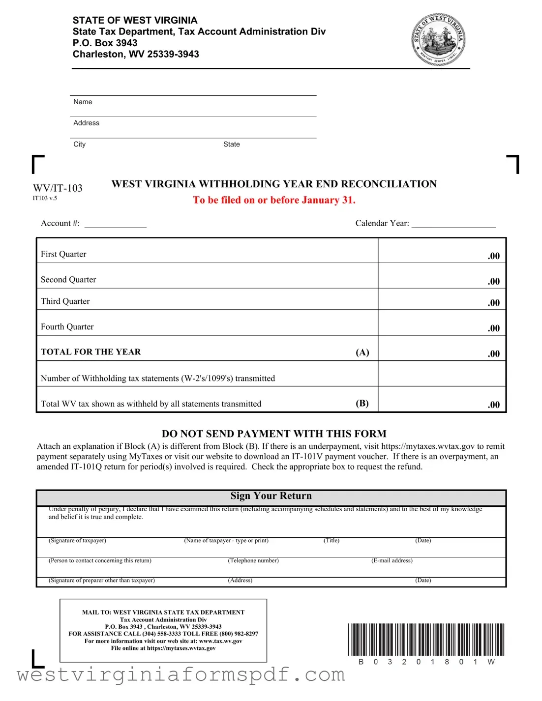 Blank Wv 103 PDF Template
