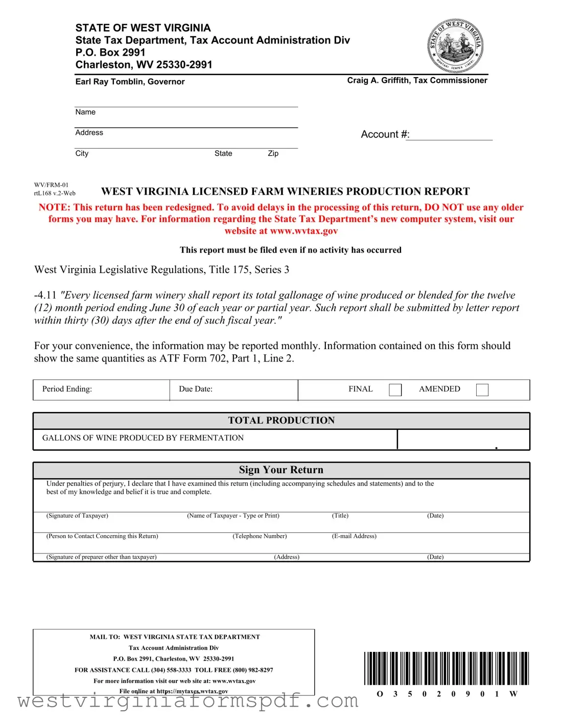 Blank Wv Frm 01 PDF Template